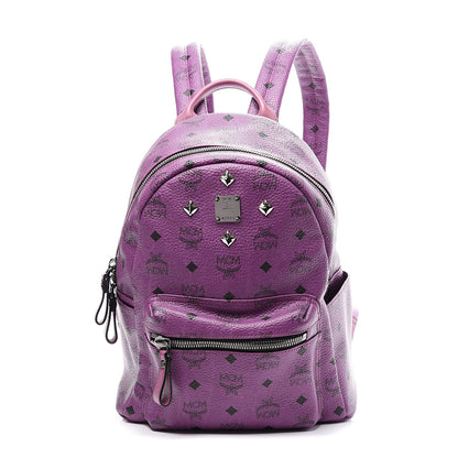 MCM Visetos Small Sprinkle Stud Stark Backpack Purple 1 of 9