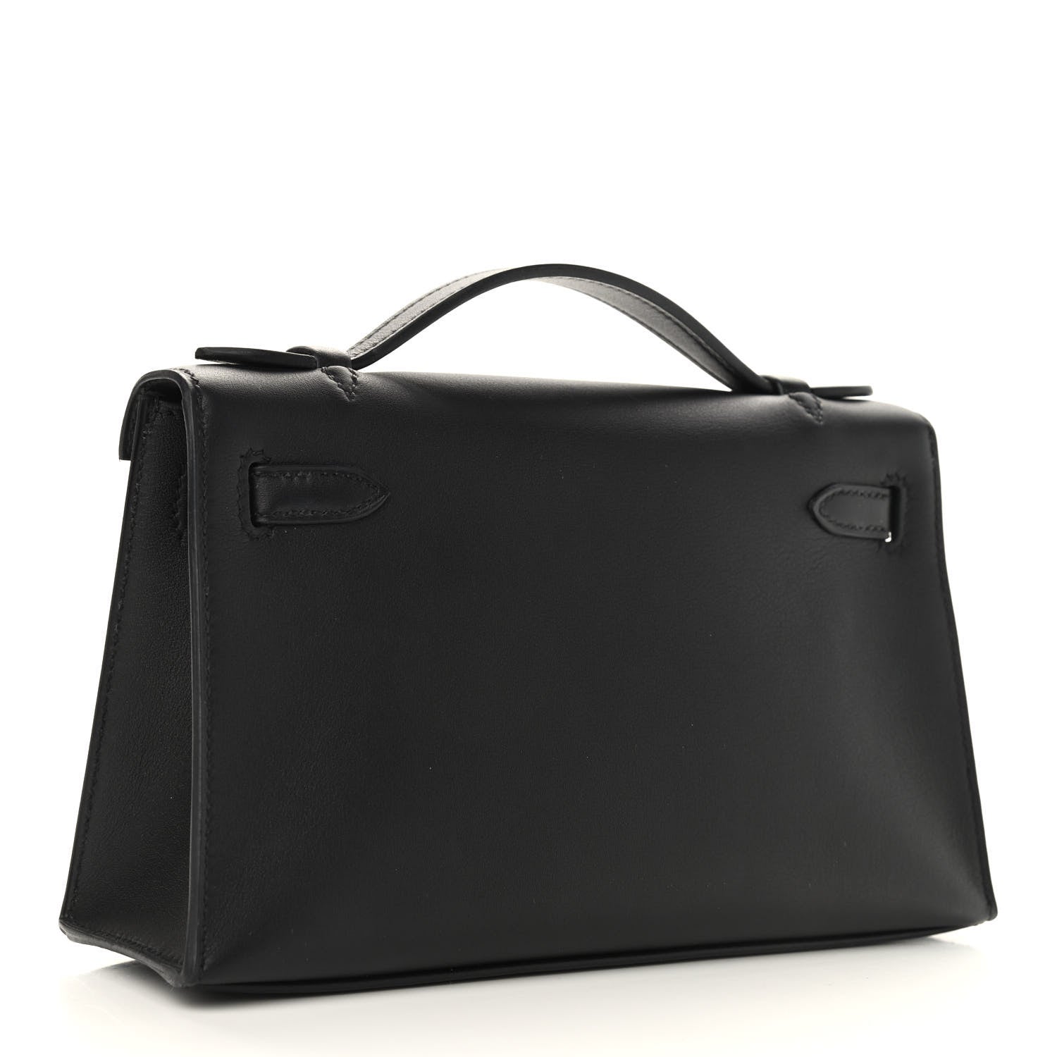 Hermes Swift Kelly Pochette Clutch Black 3 of 9