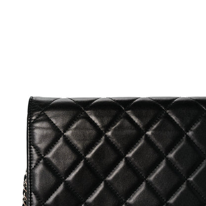 Chanel Calfskin Quilted Cambon Wallet On Chain WOC Black 13 of 15