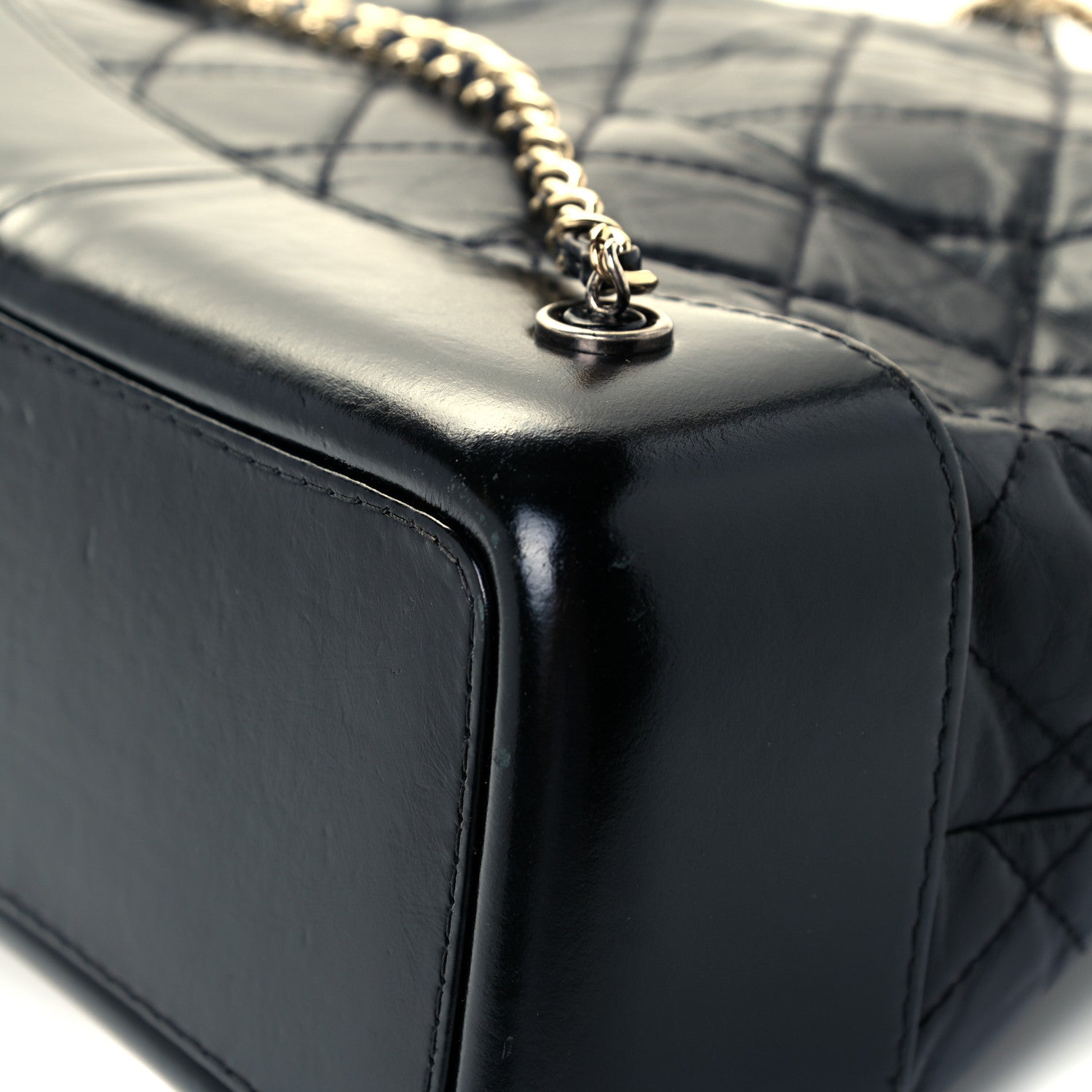 Chanel Aged Calfskin Quilted Small Gabrielle Backpack Black 13 of 14