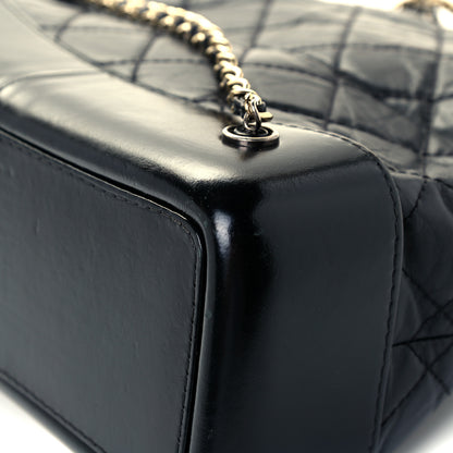 Chanel Aged Calfskin Quilted Small Gabrielle Backpack Black 13 of 14