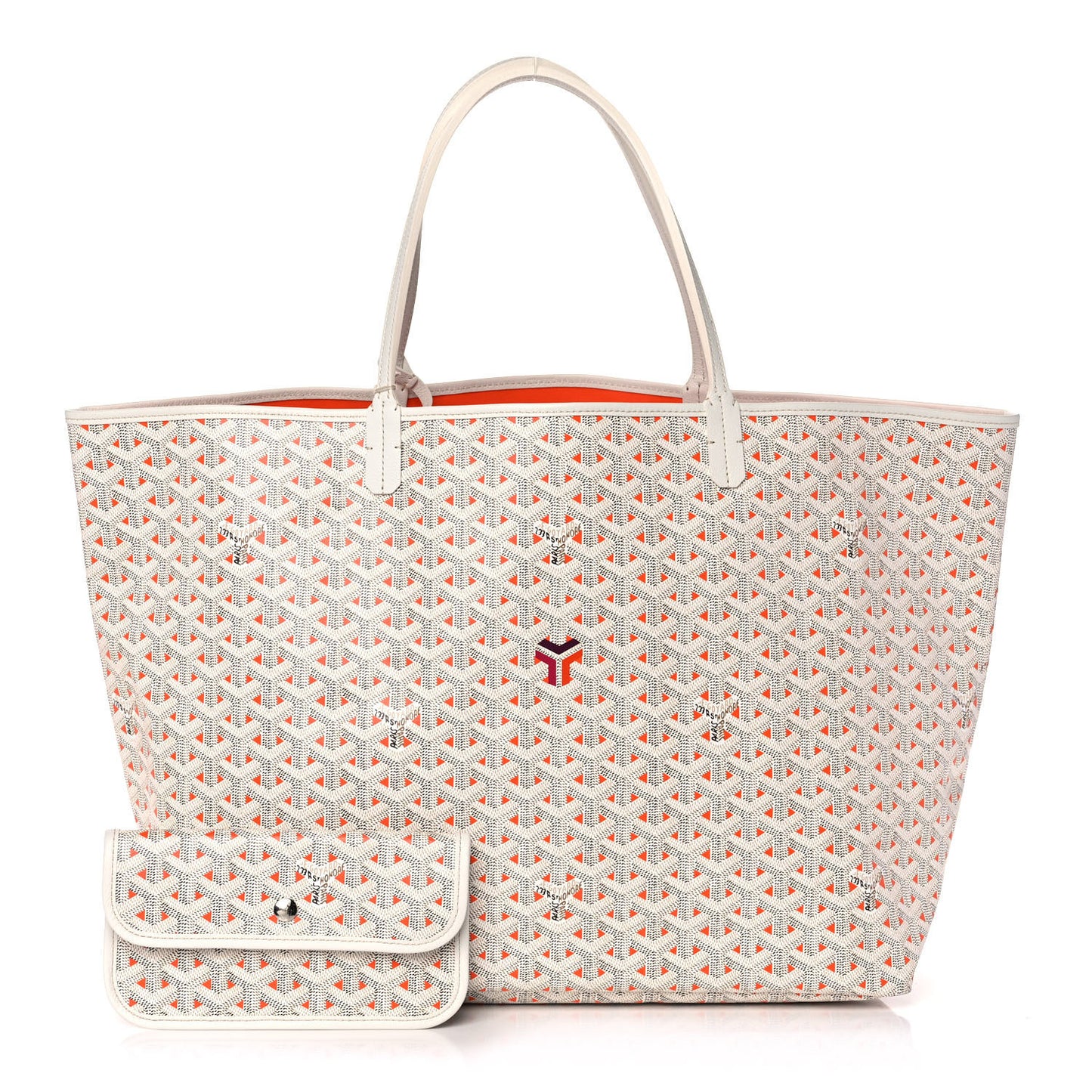 Goyardine Saint Louis Claire Voie GM White Orange