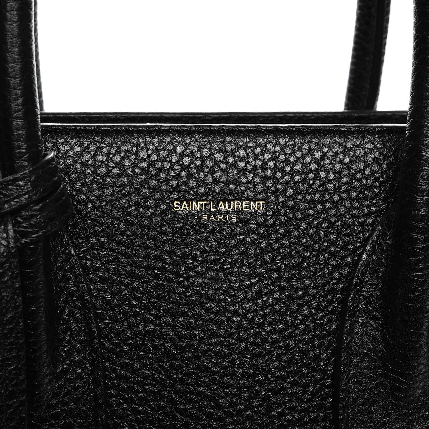 Saint Laurent Grained Calfskin Small Sac De Jour Black 9 of 13