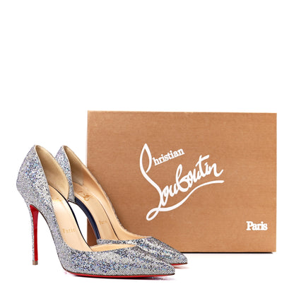 Christian Louboutin Patent Glitter Disco Ball Iriza 100 Pumps 37.5 Purple Pop Multicolor 8 of 8