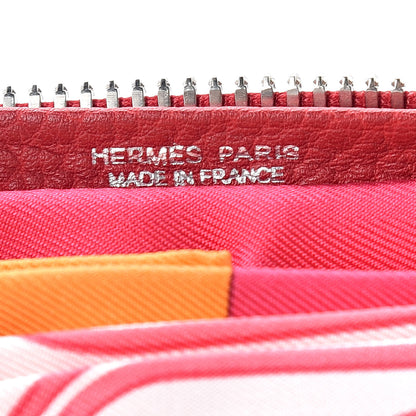 Hermes Buffle Brides de Gala Silky Pop Shopper Tote Rouge Garance 10 of 15