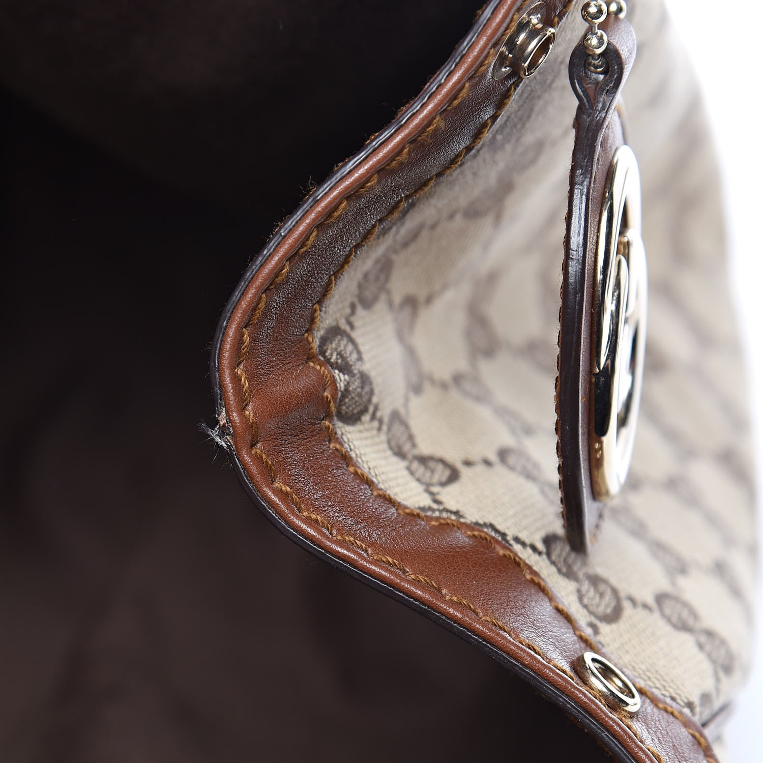 Gucci Monogram Large Sukey Tote Brown 9 of 14