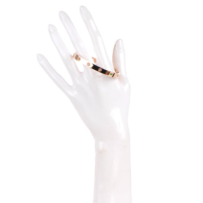 Cartier 18K Pink Gold Sapphire Garnet Amethyst LOVE Bracelet 18 2 of 7