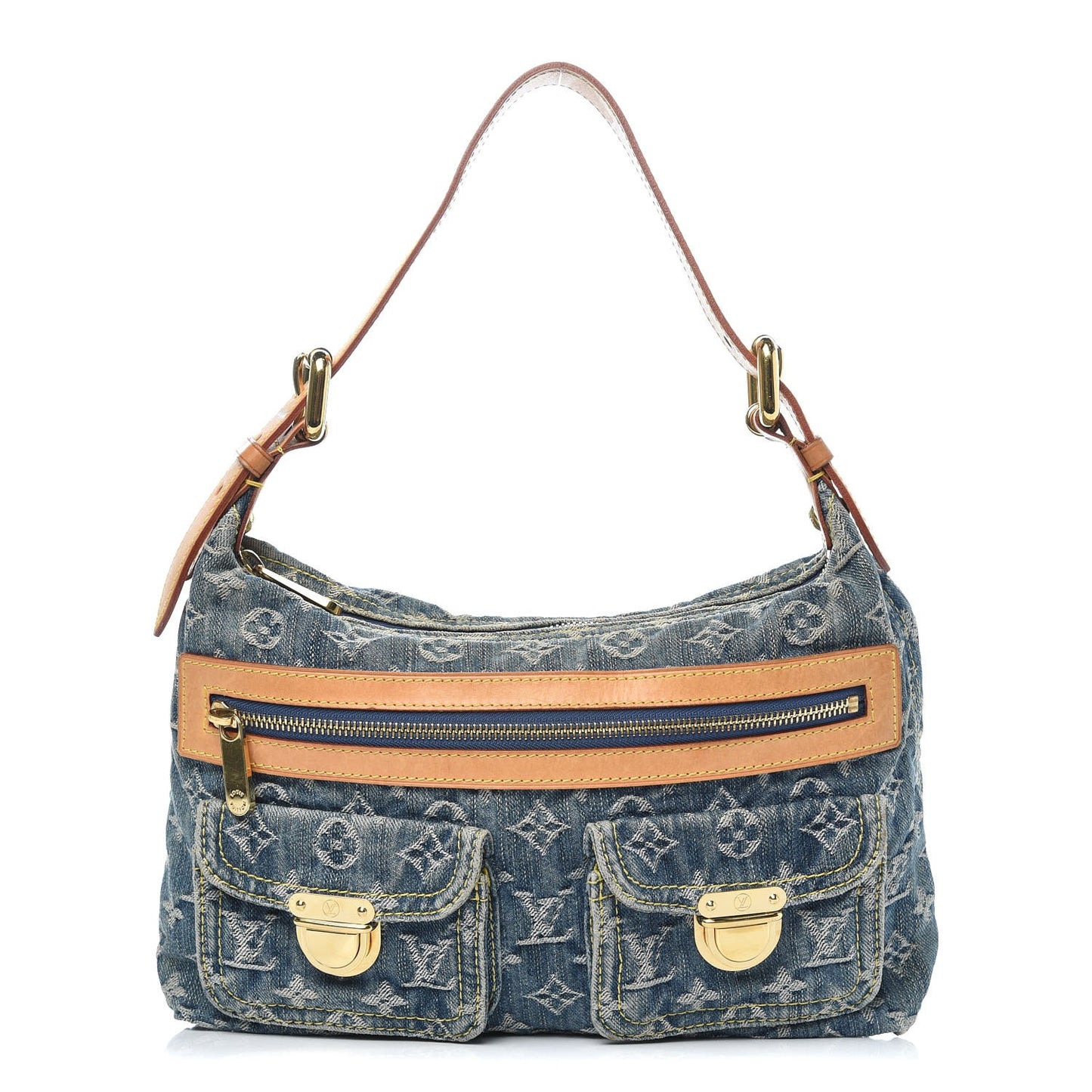 Monogram Denim Baggy PM Blue