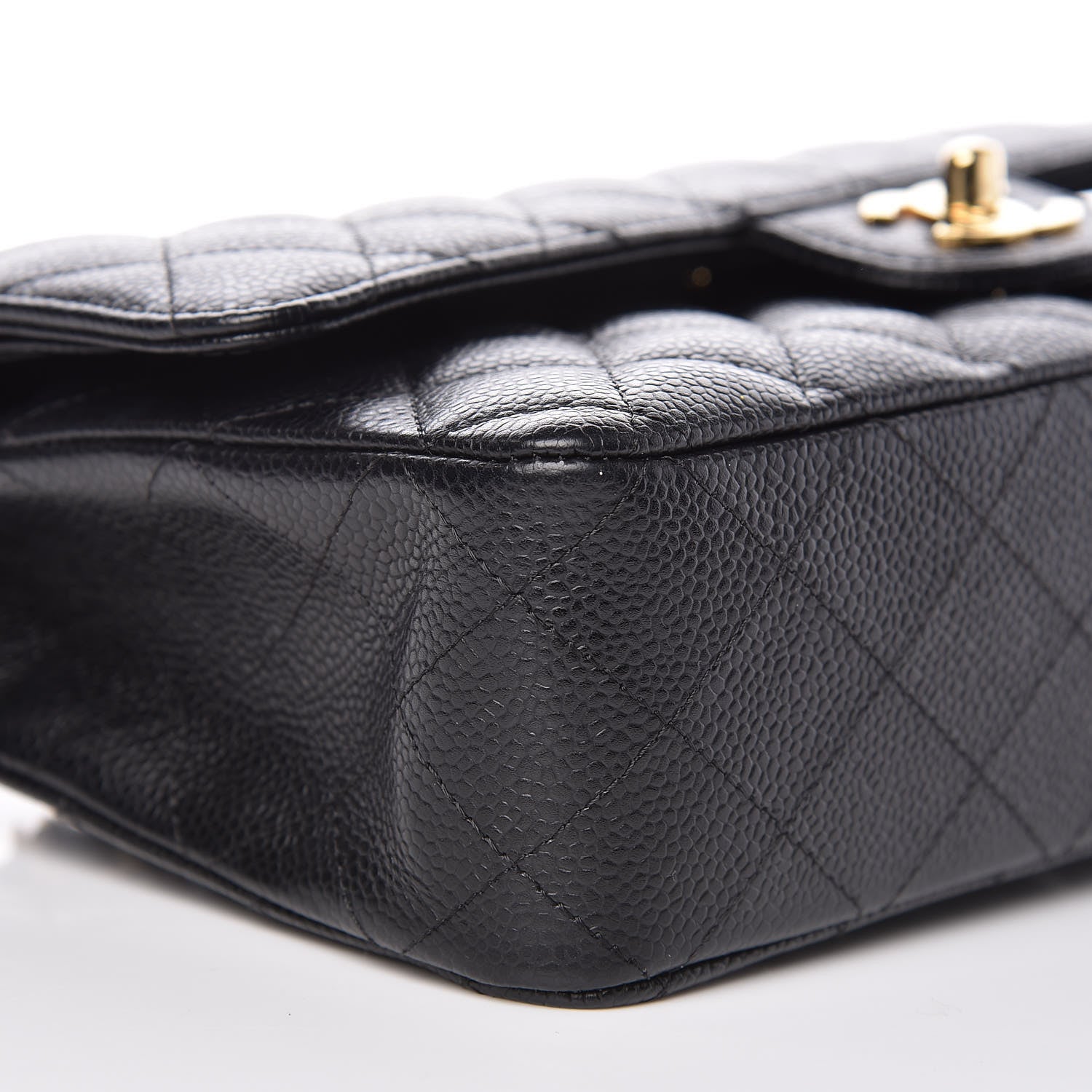 Chanel Caviar Quilted Medium Double Flap Black 10 of 11