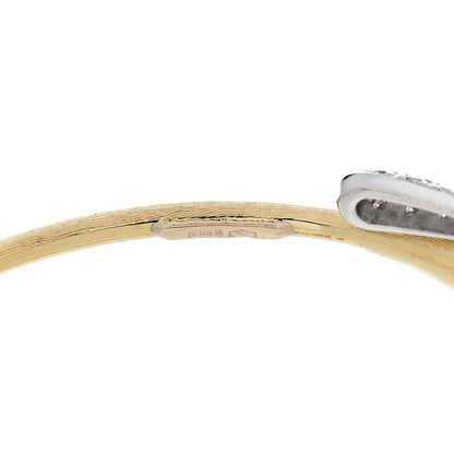 Marco Bicego 18K Yellow White Gold Diamond Lucia Bangle Bracelet 5 of 5