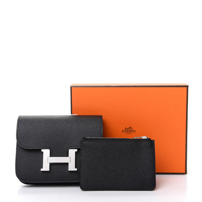 Hermes Epsom Constance Slim Wallet Black 8 of 8