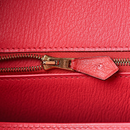 Hermes Ostrich Birkin 35 Rouge Vif 15 of 37