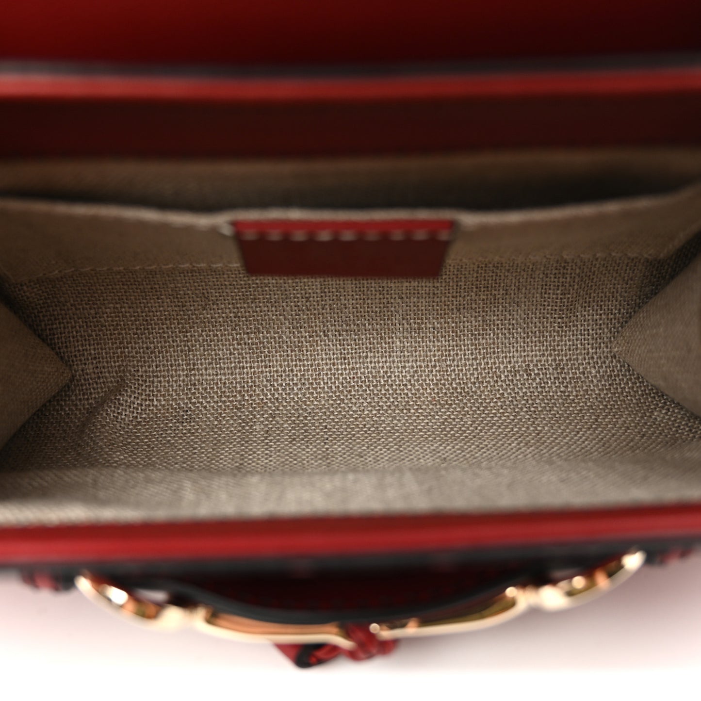 Soft Microguccissima Mini Emily Chain Shoulder Bag Rosso