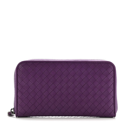 Bottega Veneta Nappa Intrecciato Zip Around Wallet Monalisa 1 of 8