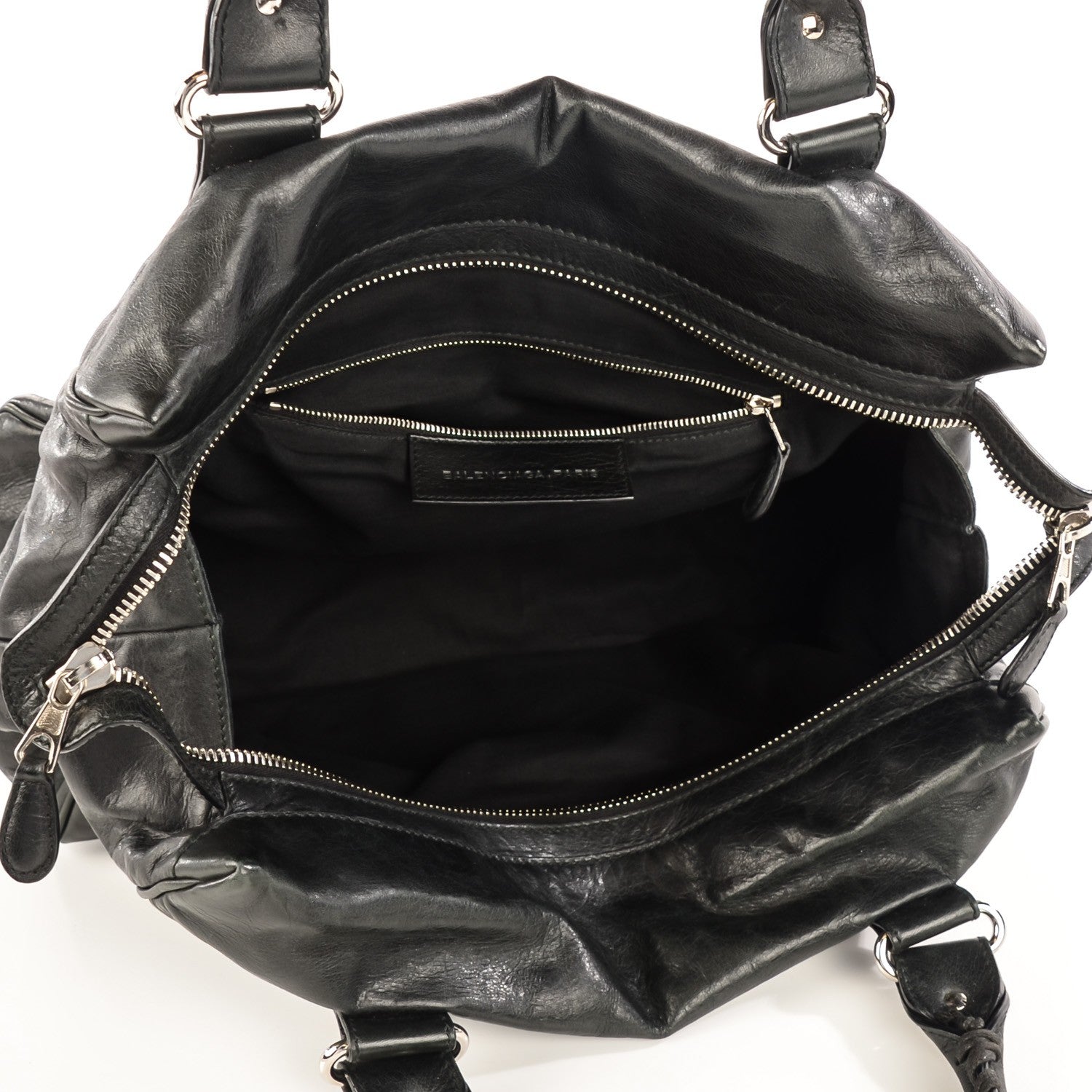 Balenciaga Agneau Giant 21 Silver Hardware Mid Day Black 8 of 12