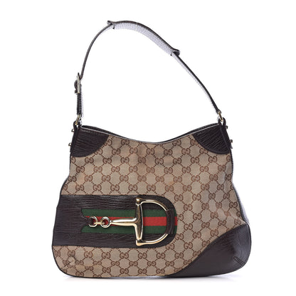 Gucci Monogram Hasler Hobo Dark Brown 1 of 13