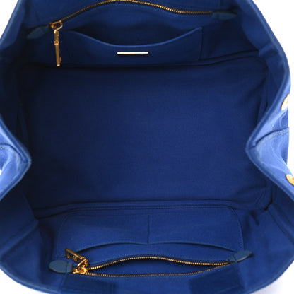 Prada Canapa Logo Tote Cobalto 4 of 13