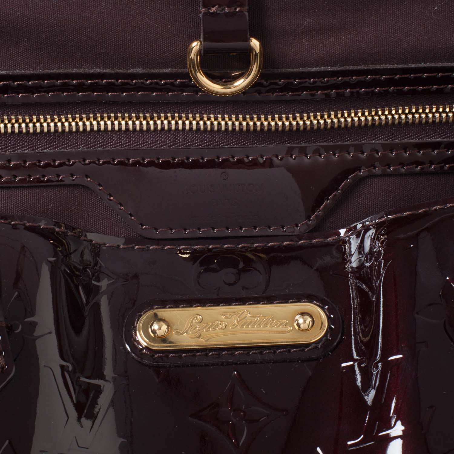 Louis Vuitton Vernis Wilshire GM Amarante 7 of 10