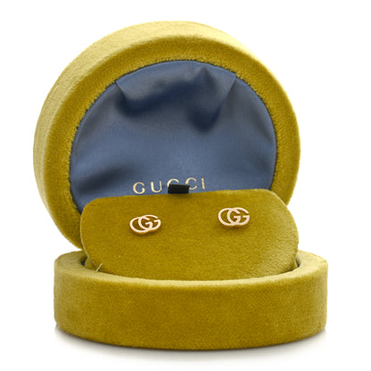 Gucci 18K Yellow Gold Running G Stud Earrings 5 of 5