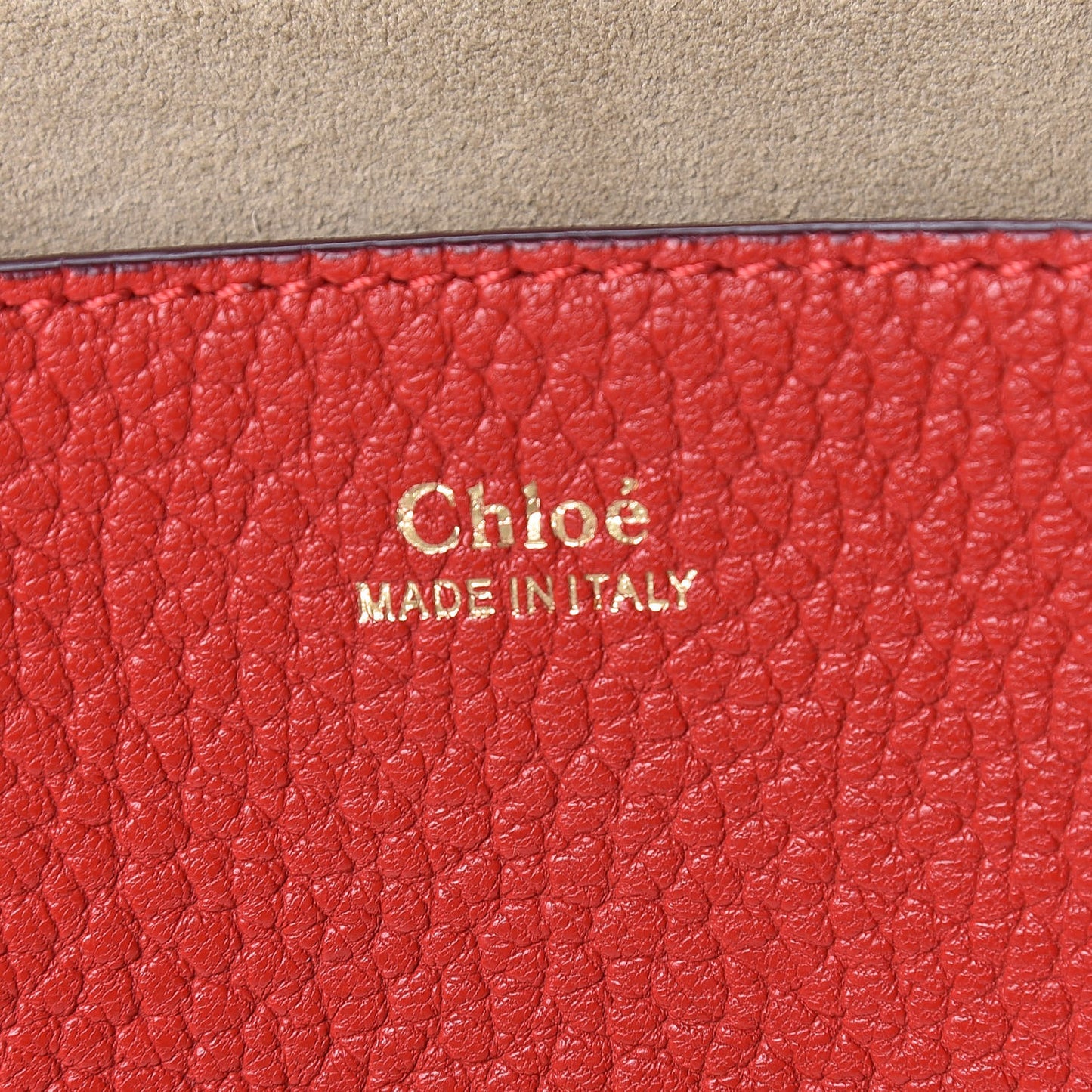 Grained Lambskin Mini Drew Shoulder Bag Plaid Red