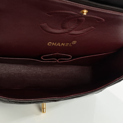 Chanel Lambskin Quilted Medium Double Flap Black 2 of 10