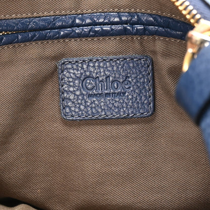 Chloe Calfskin Medium Marcie Satchel Royal Navy 6 of 11