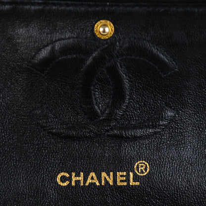 Chanel Canvas Camellia Embroidered Small Double Flap Black 6 of 9