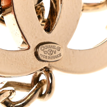 Chanel Enamel CC Chain Logo Belt Gold Black 4 of 5