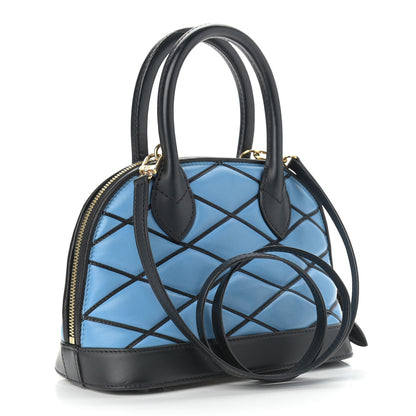 Louis Vuitton Lambskin Malletage Alma BB Bleuet 3 of 11