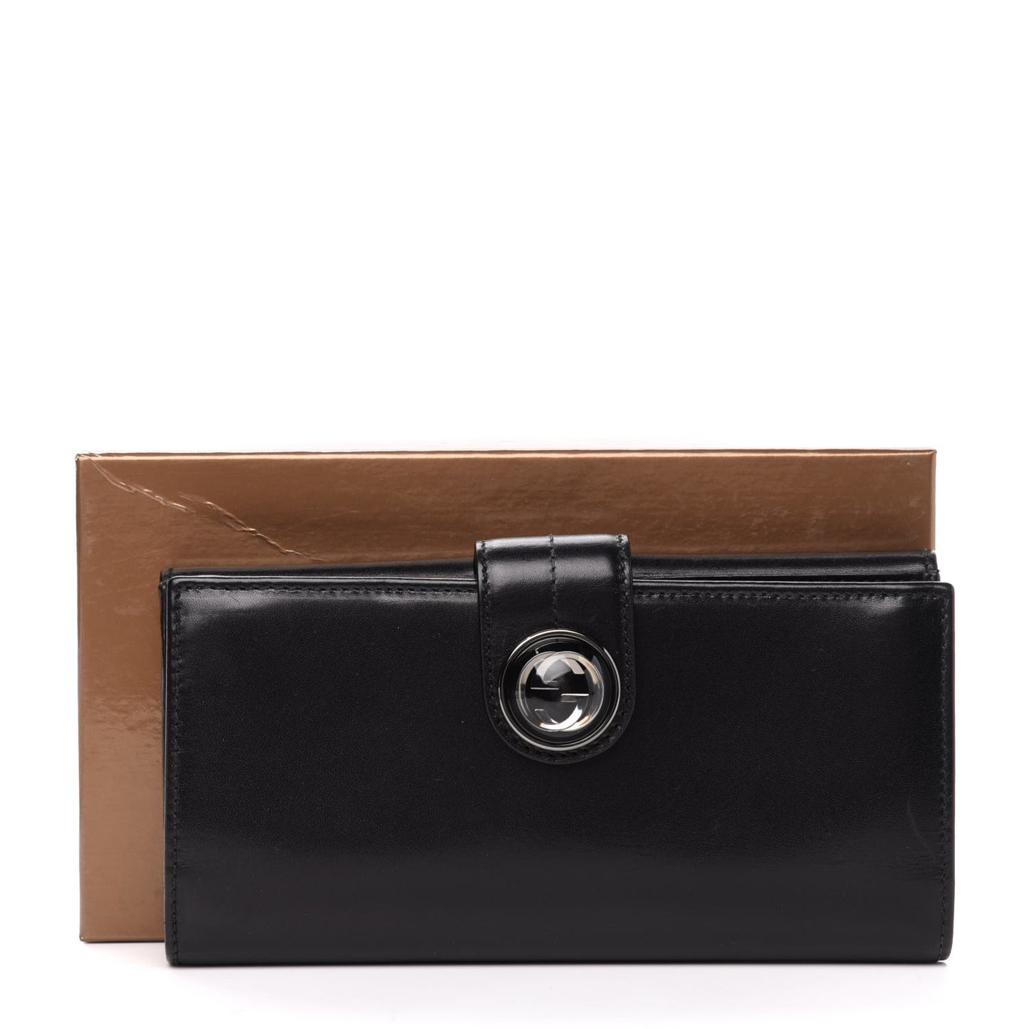 Calfskin GG Continental Wallet Black