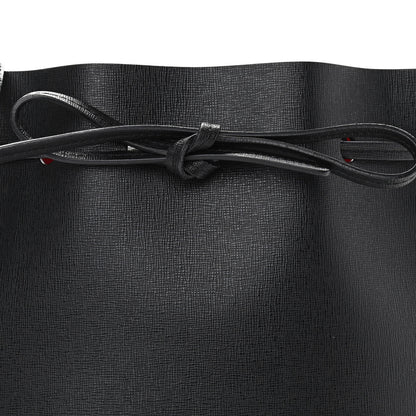 Mansur Gavriel Saffiano Mini Bucket Bag Black Flamma 7 of 11
