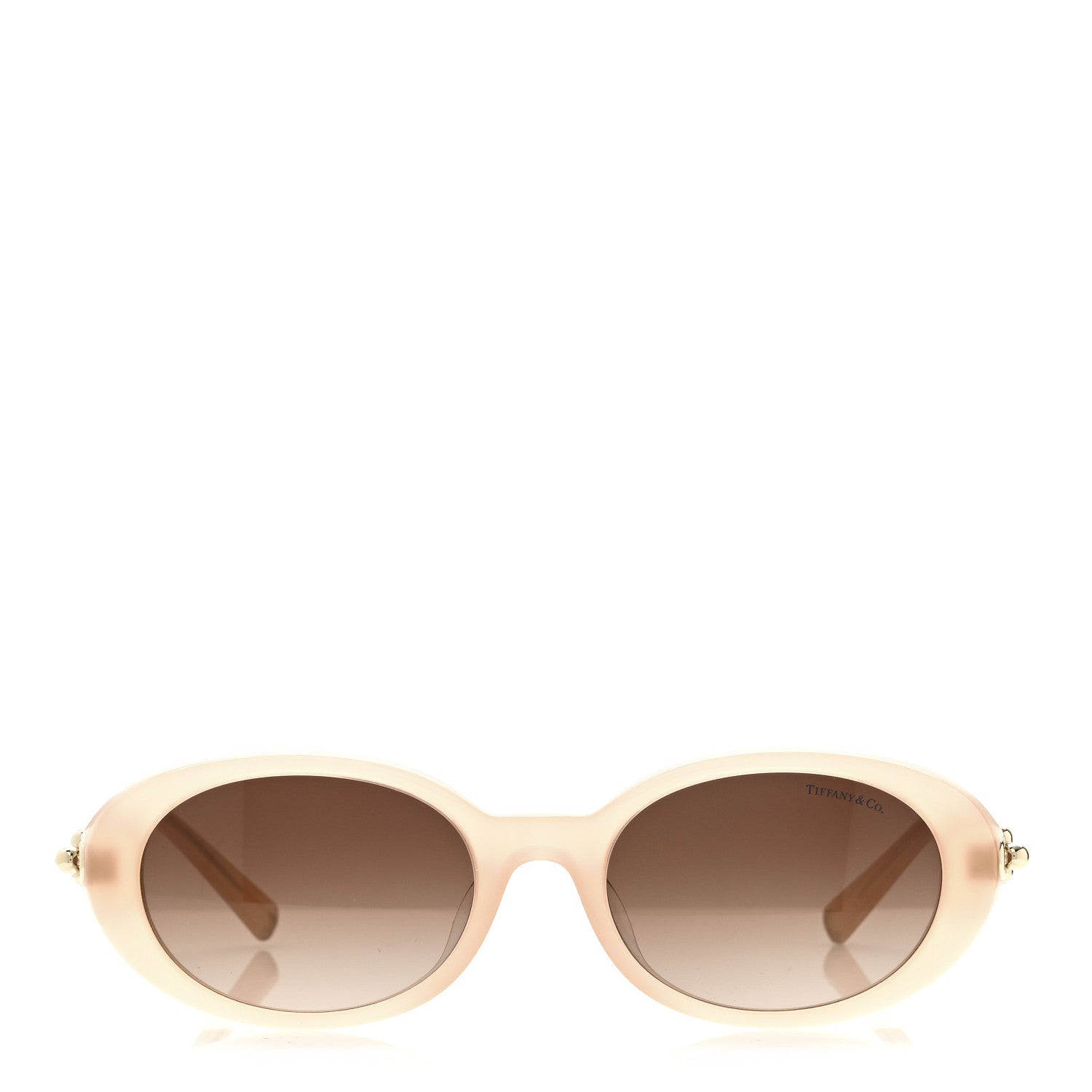 Tiffany Acetate HardWear Oval Sunglasses TF4242D Opal Nude Pink 3 of 7