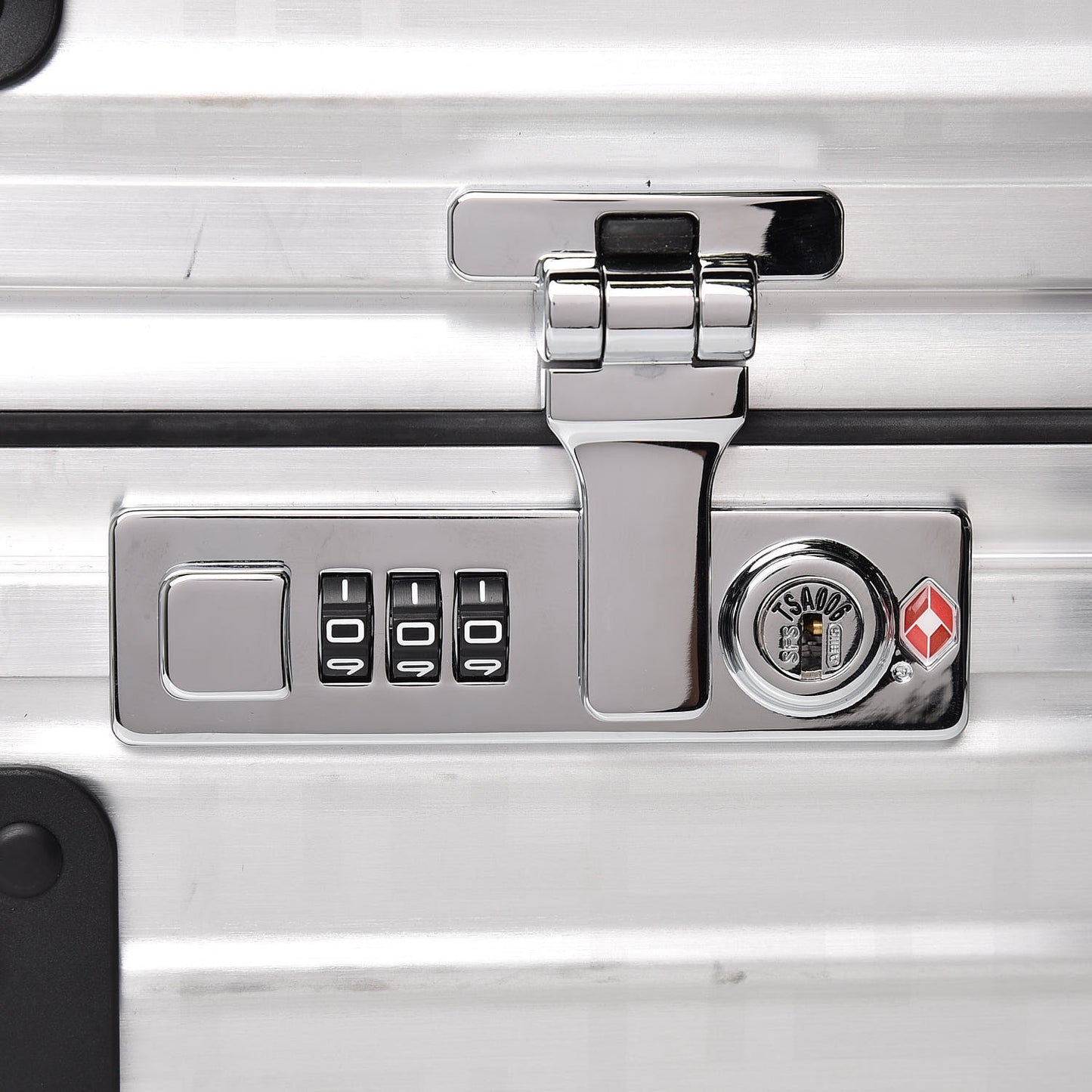 X RIMOWA Aluminum FF Print Roll Away Carry On Luggage Silver