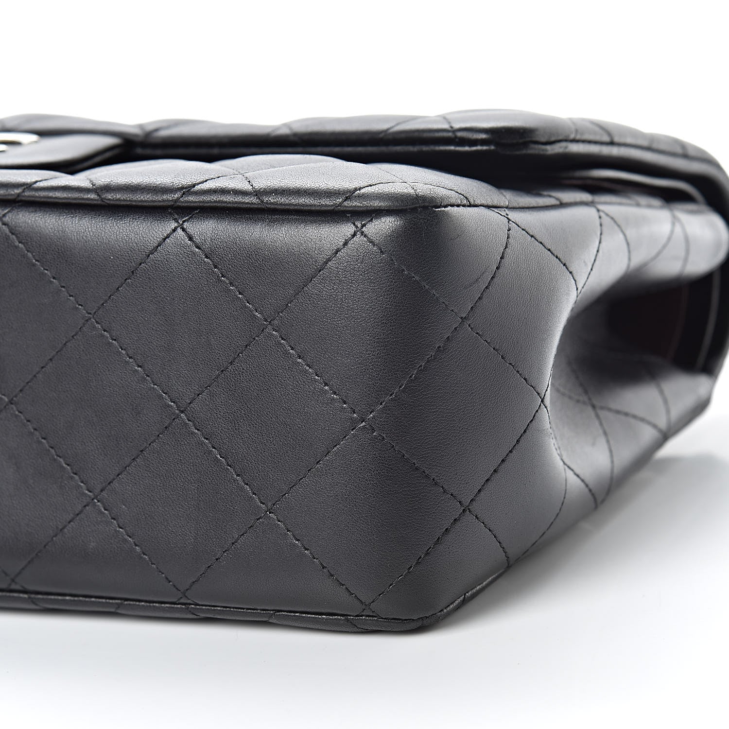 Chanel Lambskin Quilted Jumbo Double Flap Black 10 of 10