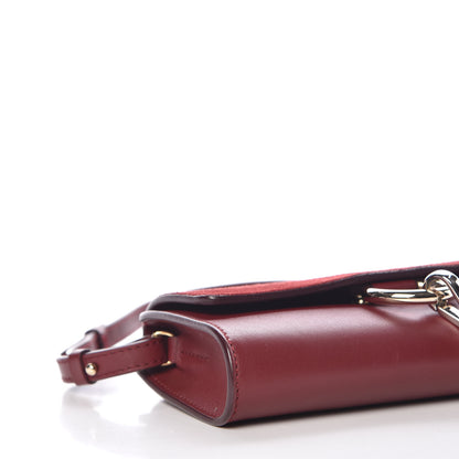 Chloe Suede Calfskin Mini Faye Shoulder Bag Plum Purple 8 of 9