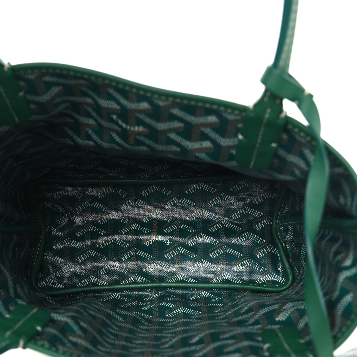 Goyardine Reversible Mini Anjou Green