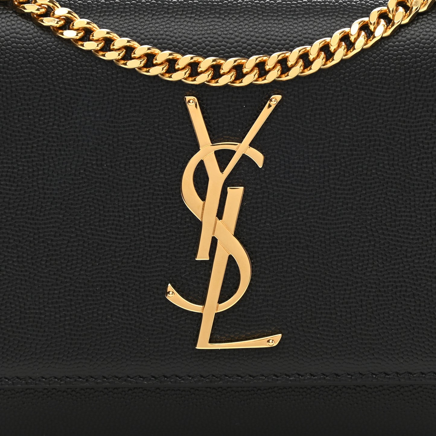 Grain De Poudre Small Monogram Kate Satchel Black