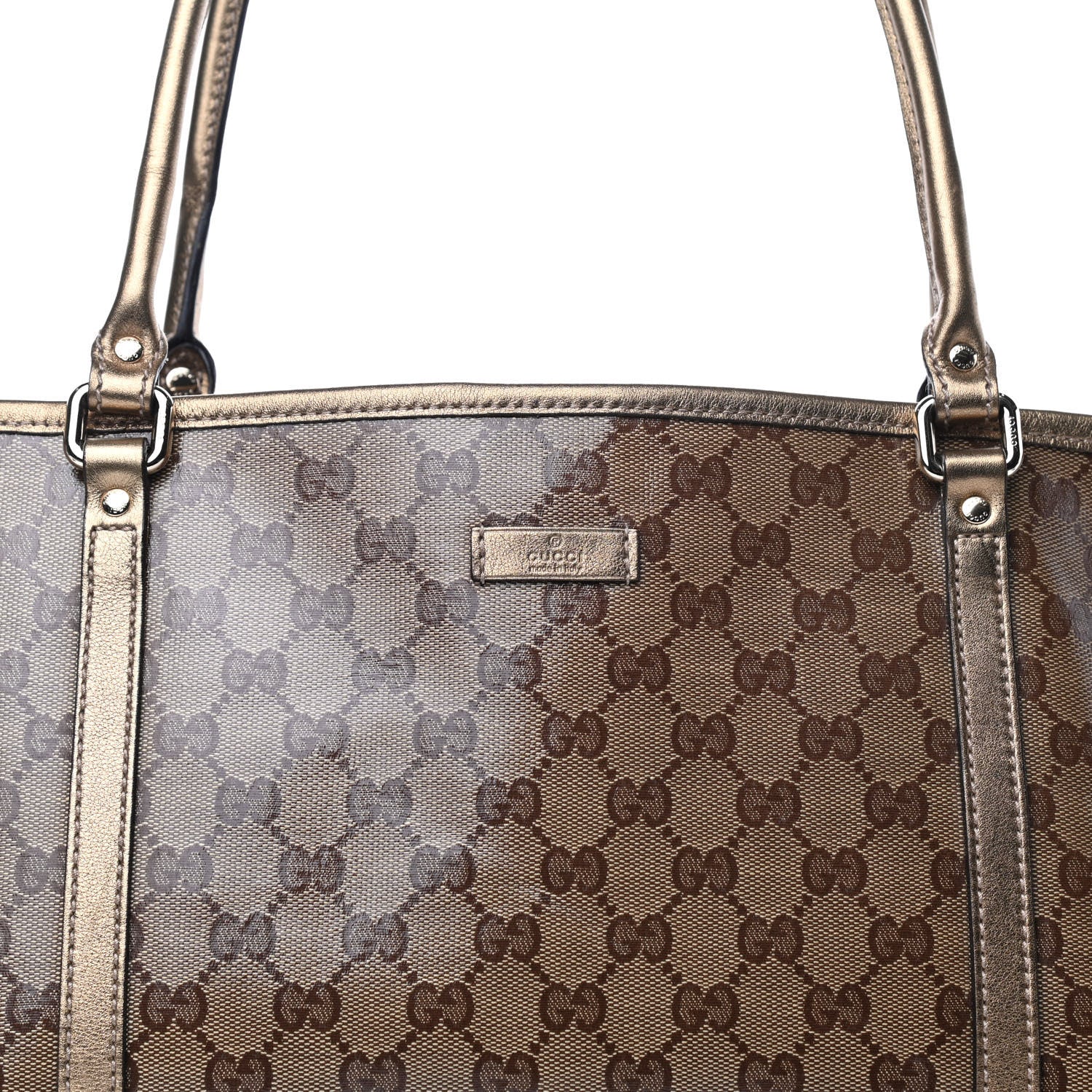 Gucci Crystal Monogram Medium Joy Tote Gold 8 of 10