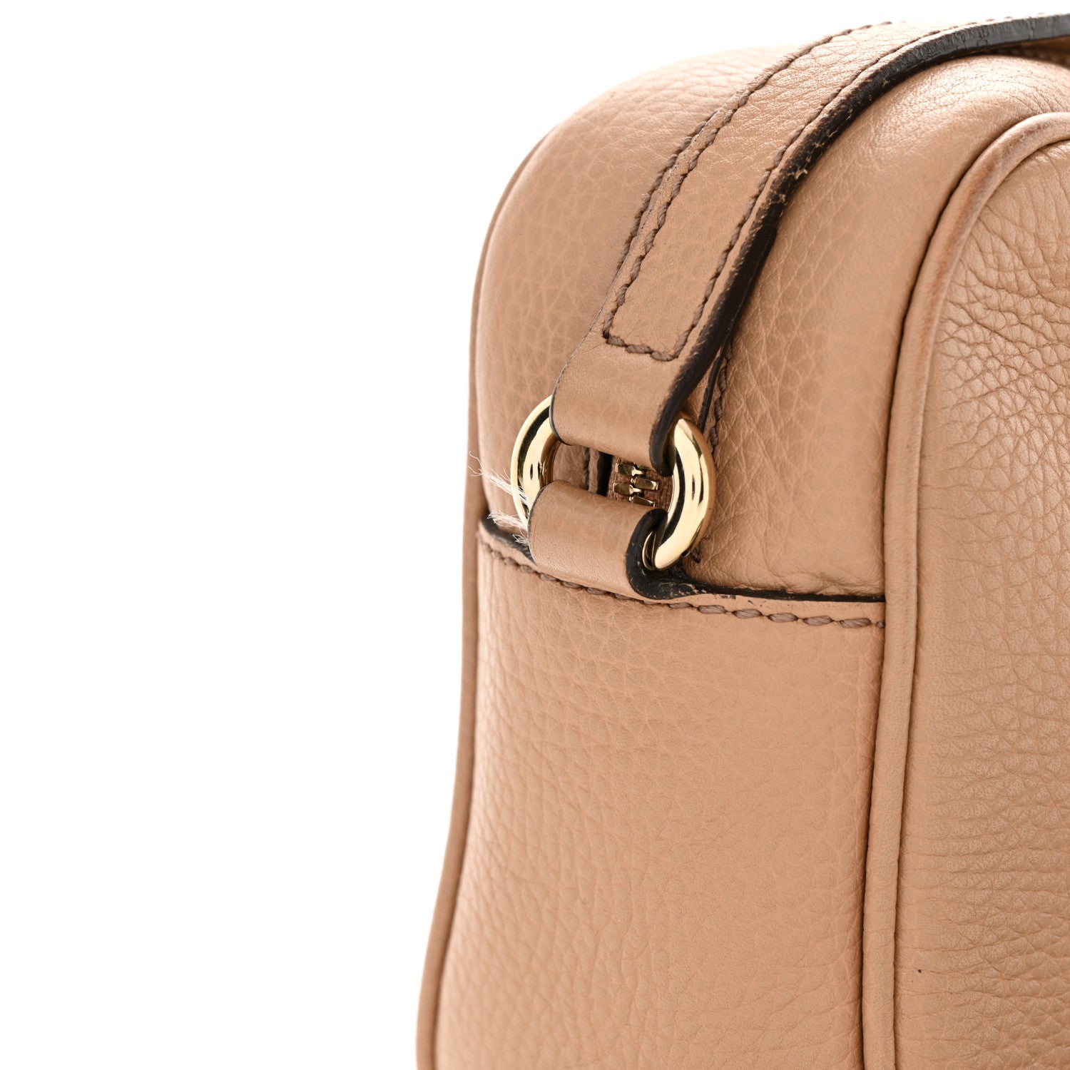 Gucci Pebbled Calfskin Small Soho Disco Bag Camelia 15 of 22