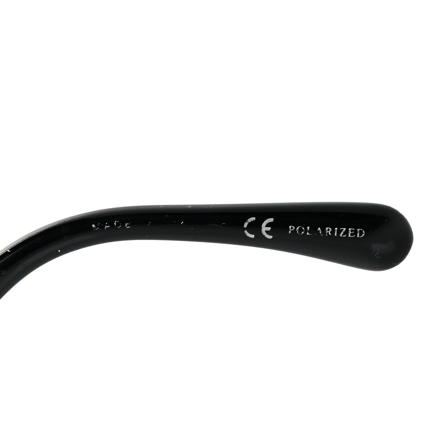 Acetate Strass Polarized Square Sunglasses 5422-B Black