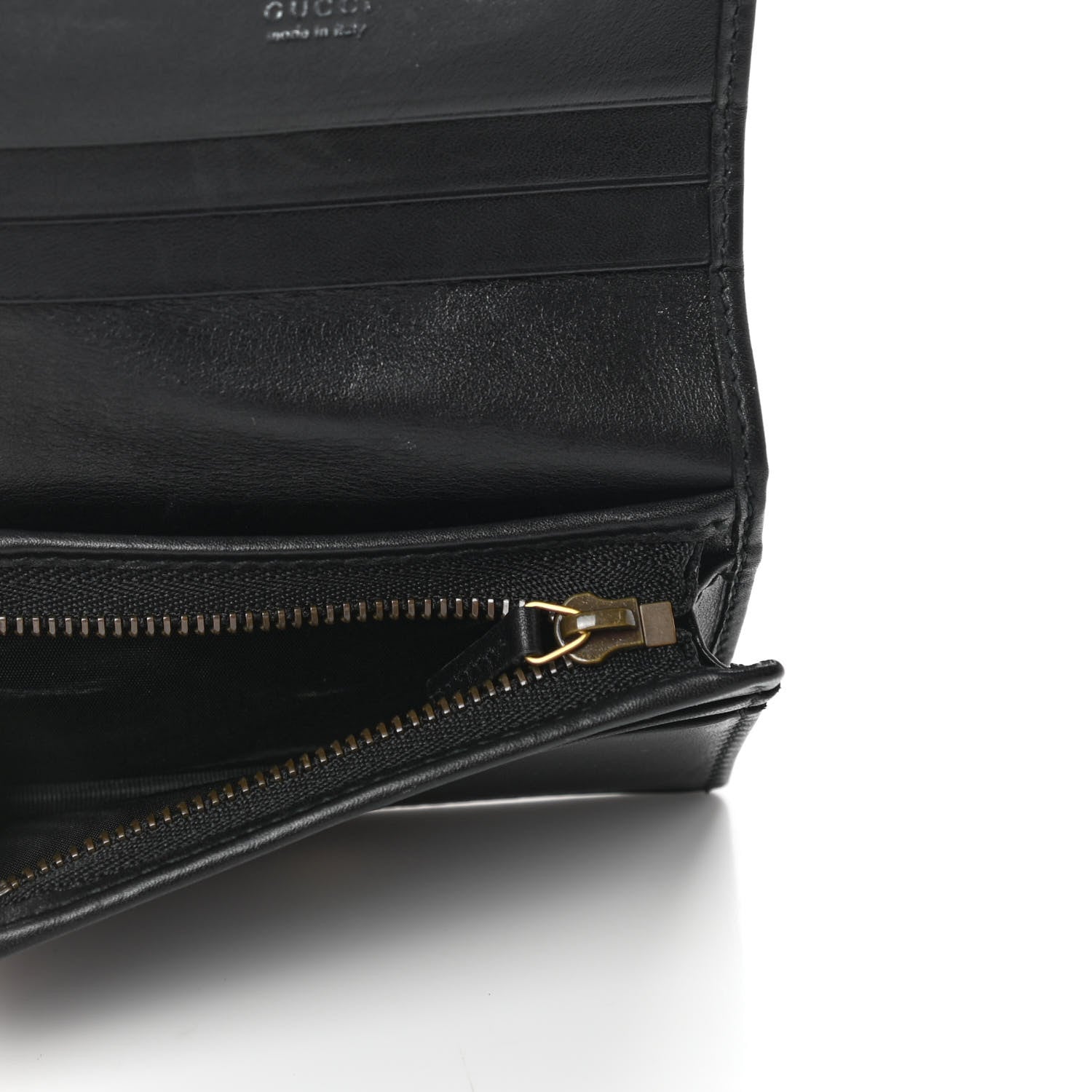 Gucci Calfskin Matelasse GG Marmont Card Case Wallet Black 5 of 8