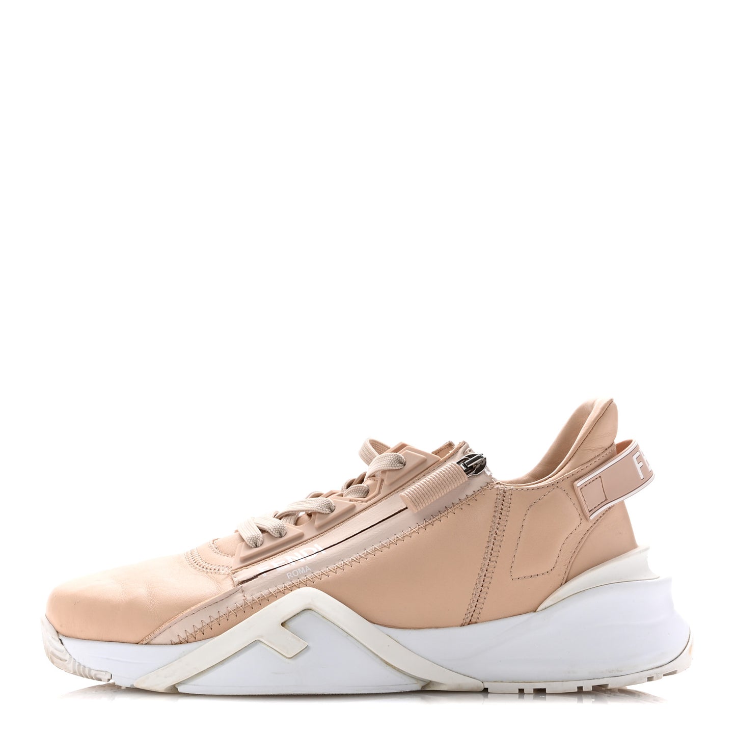 Vitello Fendi Flow Low Top Sneakers 40 Poudre