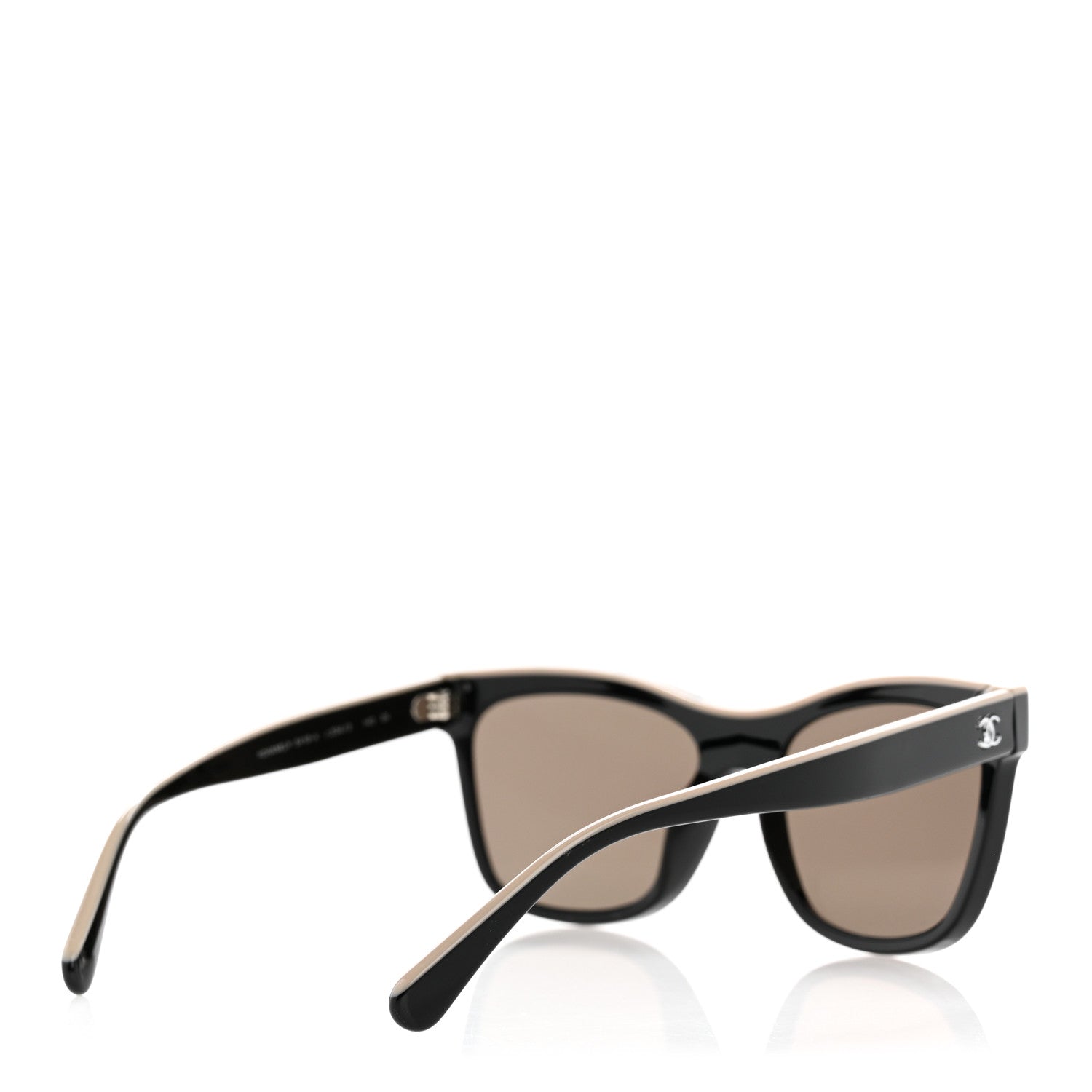 Chanel Acetate Logo Shield Sunglasses 5418 Black 4 of 8