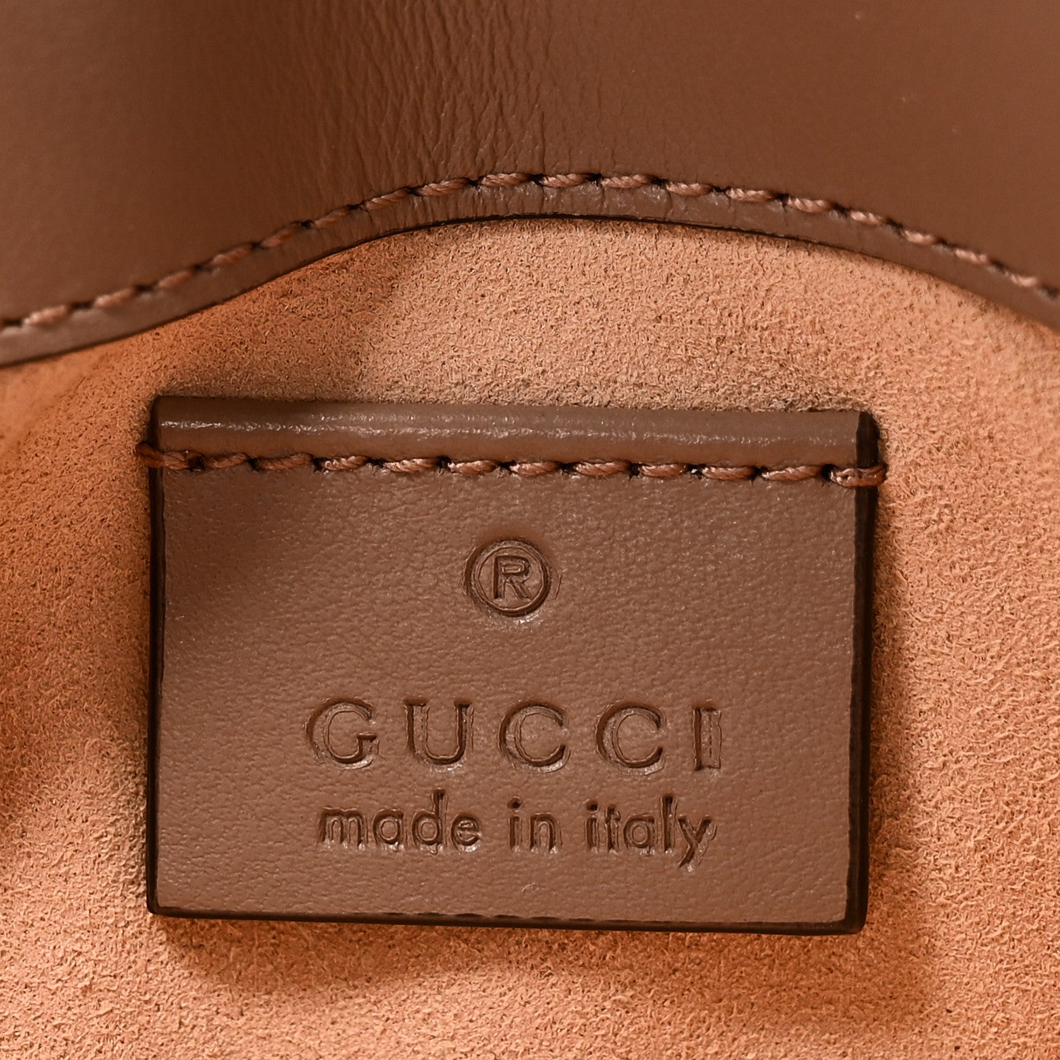 Gucci Calfskin Matelasse Super Mini GG Marmont Shoulder Bag Porcelain Rose 6 of 11