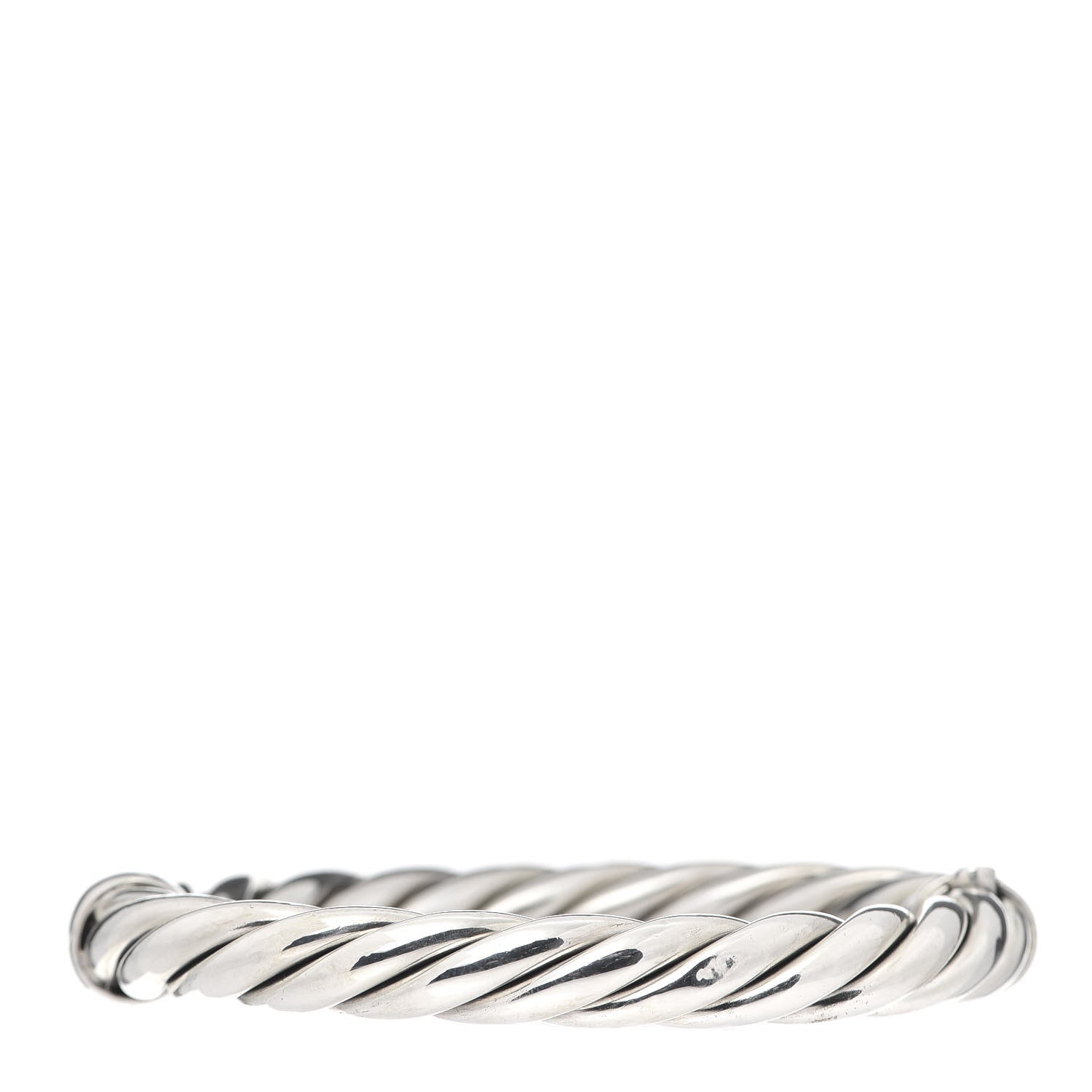 David Yurman Sterling Silver 8mm Stax Cable Bracelet 3 of 4