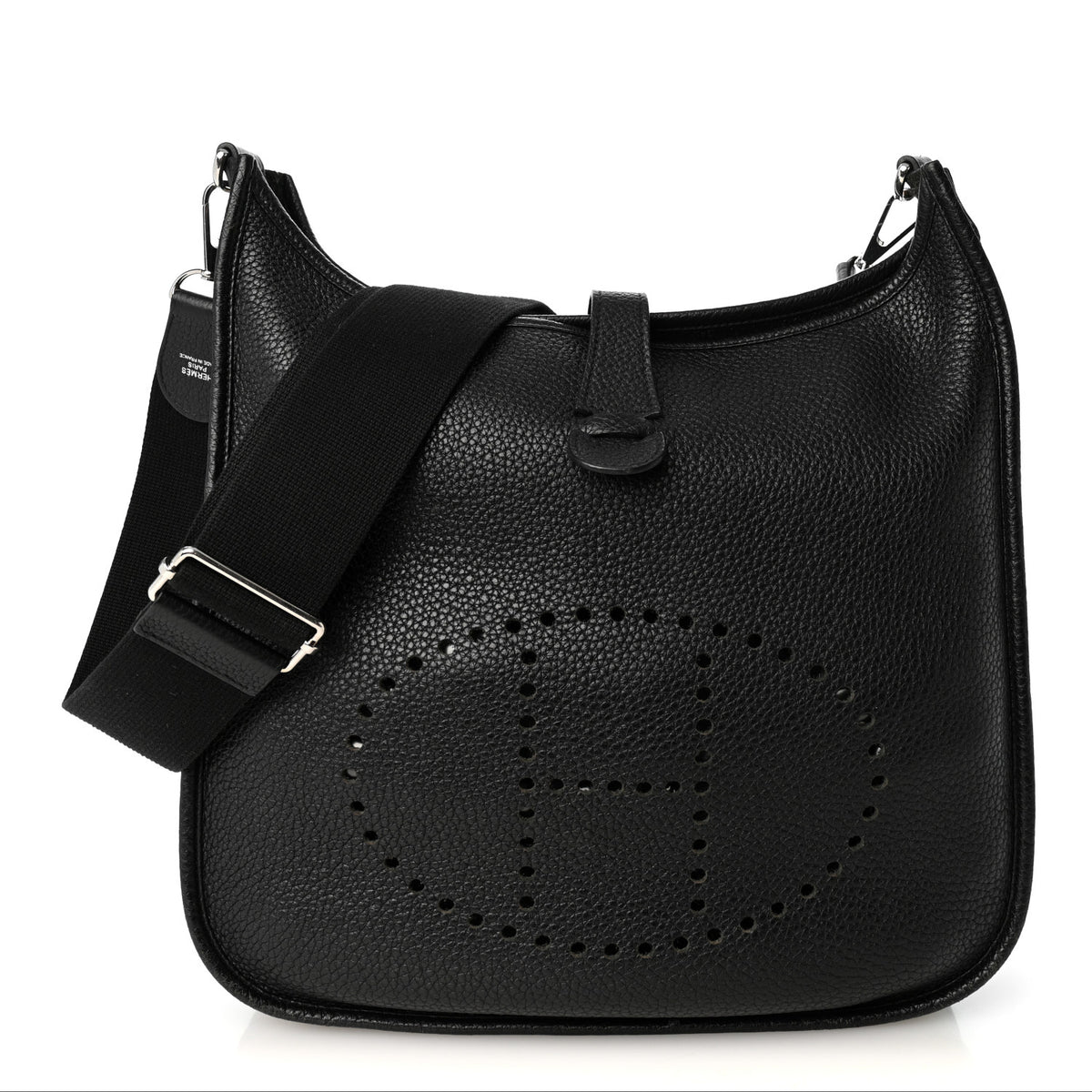 Hermes Taurillon Clemence EVELYNE III GM Black 2 of 21