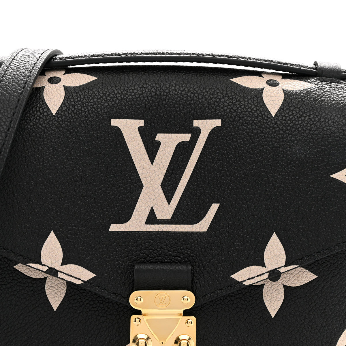 Louis Vuitton Empreinte Monogram Giant Pochette Metis Black Beige 7 of 9