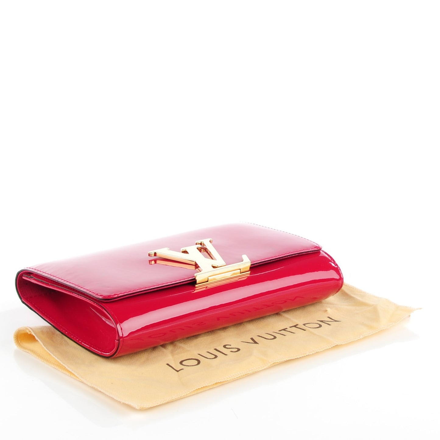 Patent Louise Clutch Rose Indien