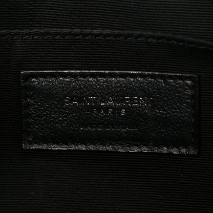 Saint Laurent Calfskin Matelasse Monogram Lou Camera Bag Black 6 of 10