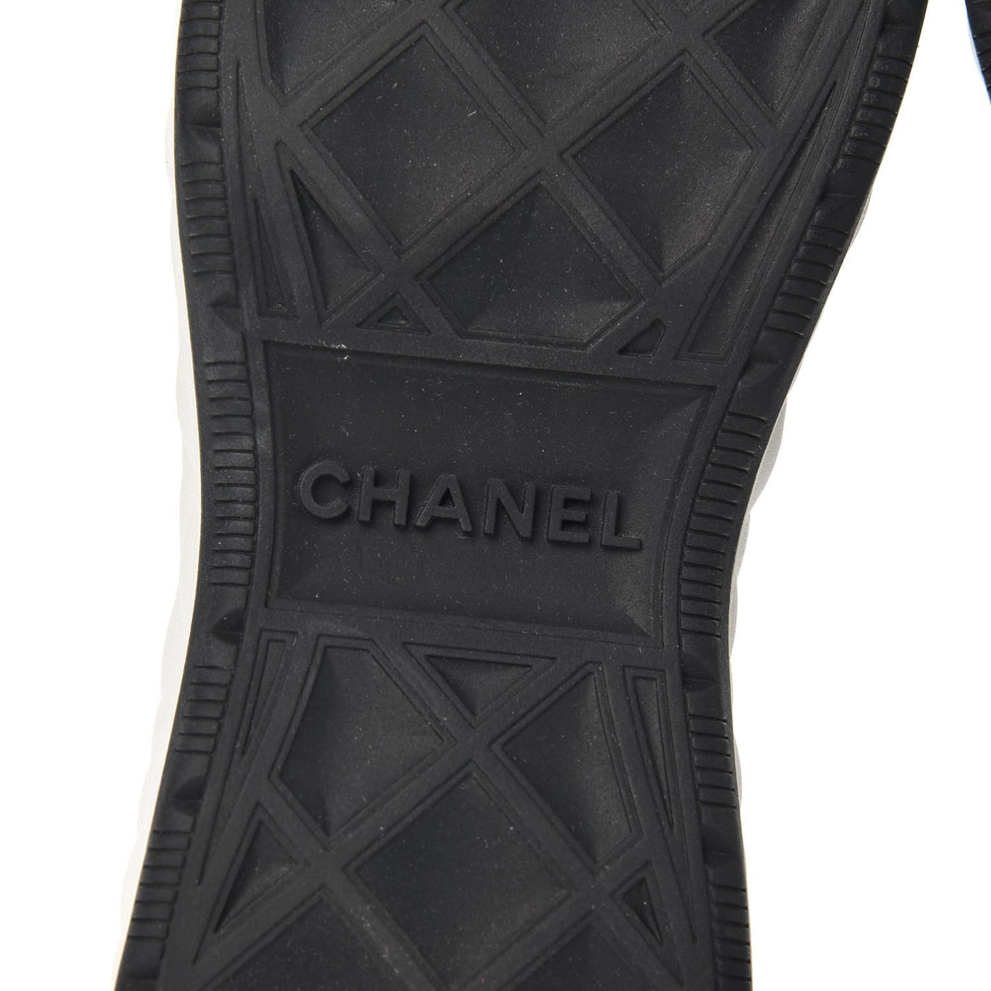 Velvet Calfskin Mixed Fibers CC Sneakers 39.5 Black